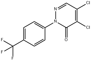4,5-DICHLORO-2-[4-(TRIFLUOROMETHYL)PHENYL]PYRIDAZIN-3(2H)-ONE Struktur