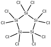 1,1,2,2,3,3,4,4,5,5-decachloropentasilolane Struktur
