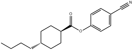 (4-cyanophenyl) 4-butylcyclohexane-1-carboxylate Struktur