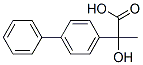 2-(1,1'-ビフェニル-4-イル)-2-ヒドロキシプロピオン酸 化学構造式