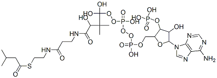 异戊酰辅酶 A 锂盐 水合物, 6244-91-3, 结构式