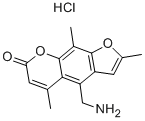 4'-AMINOMETHYLTRIOXSALEN HYDROCHLORIDE Struktur