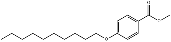 4-癸氧基苯甲酸甲酯, 62443-10-1, 结构式