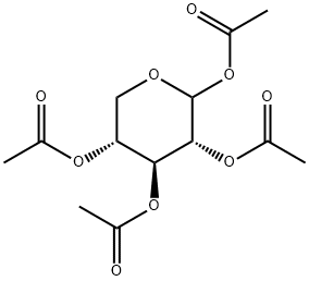 1,2,3,4-Tetra-O-acetyl-D-xylopyranose Struktur