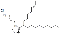 2-[(Z)-8-ヘプタデセニル]-4,5-ジヒドロ-1H-イミダゾール-1-エタノール・塩酸塩 化学構造式