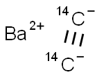 BARIUM CARBIDE, [14C] Struktur