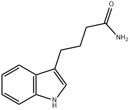 4-(1H-indol-3-yl)butanamide 化学構造式