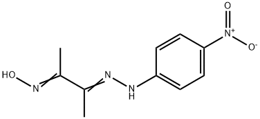 3-[(p-nitrophenyl)hydrazono]butan-2-one oxime  Struktur