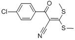2-(4-CHLOROBENZOYL)-3,3-DI(METHYLTHIO)ACRYLONITRILE Struktur