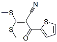 3,3-BIS(METHYLTHIO)-2-(THEN-2-OYL)ACRYLONITRILE Struktur