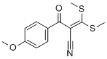 2-(4-甲氧基苯甲酰基)-3,3-双(甲硫基)丙烯腈 结构式