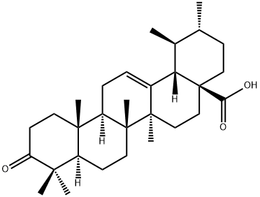3-Oxours-12-en-28-oic acid Structure