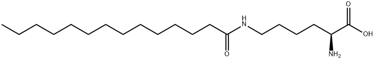 N6-(1-oxotetradecyl)-L-lysine Struktur