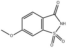 1,2-BENZISOTHIAZOL-3(2H)-ONE, 6-METHOXY, 1,1-DIOXIDE, 62473-95-4, 结构式