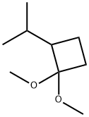 Cyclobutane, 1,1-dimethoxy-2-(1-methylethyl)- (9CI) Structure