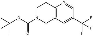 3-(三氟甲基)-7,8-二氢-1,6-二氮杂萘-6(5H)-羧酸叔丁酯, 624734-26-5, 结构式
