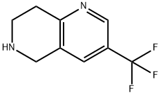 3-三氟甲基-5,6,7,8-四氢-1,6-萘啶, 624734-27-6, 结构式