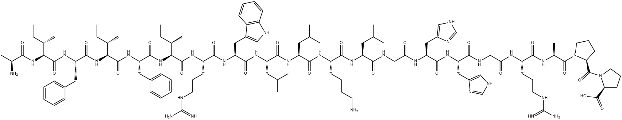 ALA-ILE-PHE-ILE-PHE-ILE-ARG-TRP-LEU-LEU-LYS-LEU-GLY-HIS-HIS-GLY-ARG-ALA-PRO-PRO,624735-23-5,结构式