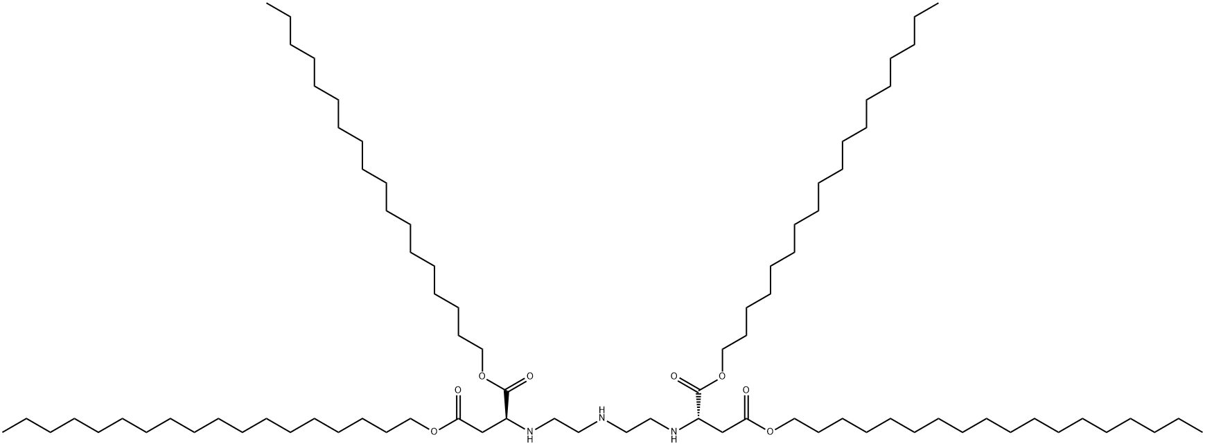 tetraoctadecyl N,N'-(iminodiethylene)di(L-aspartate) Struktur