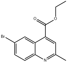 2-メチル-6-ブロモキノリン-4-カルボン酸エチル 化学構造式