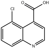 5-クロロキノリン-4-カルボン酸 化学構造式
