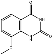 8-メトキシキナゾリン-2,4(1H,3H)-ジオン 化学構造式