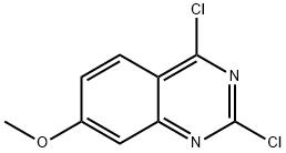 2,4-ジクロロ-7-メトキシキナゾリン 化学構造式