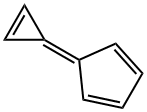 5-(2-シクロプロペン-1-イリデン)-1,3-シクロペンタジエン 化学構造式