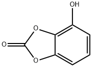 1,3-Benzodioxol-2-one,  4-hydroxy- 化学構造式