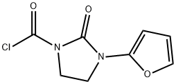 1-Imidazolidinecarbonyl chloride, 3-(2-furanyl)-2-oxo- (9CI) Struktur