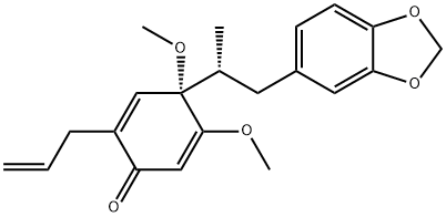 4-[2-(1,3-Benzodioxol-5-yl)-1-methylethyl]-4,5-dimethoxy-2-(2-propenyl)-2,5-cyclohexadien-1-one Struktur