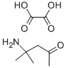 1,1-dimethyl-3-oxobutylammonium hydrogen oxalate Struktur
