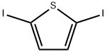 2,5-ジヨードチオフェン 化学構造式