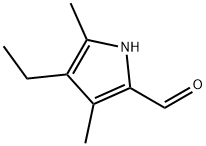 4-乙基-3,5-二甲基-1H-吡咯-2-甲醛, 6250-80-2, 结构式