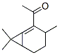 1-(3,7,7-trimethylbicyclo[4.1.0]heptenyl)ethan-1-one 化学構造式