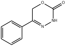 5-フェニル-3,6-ジヒドロ-2H-1,3,4-オキサジアジン-2-オン 化学構造式