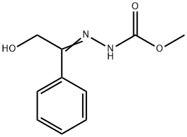 methyl (2-hydroxy-1-phenylethylidene)carbazate Struktur