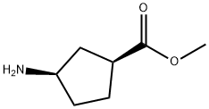 3-氨基甲酯环戊烷羧酸甲酯(1S,3R)-(9CI), 625108-11-4, 结构式