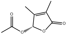 2(5H)-Furanone,5-(acetyloxy)-3,4-dimethyl-,(5S)-(9CI) 结构式