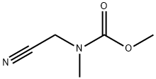 Carbamic acid, (cyanomethyl)methyl-, methyl ester (9CI) Structure