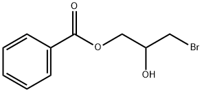 Benzoic acid 2-hydroxy-3-bromopropyl ester Struktur