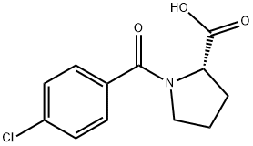 N-(4-Chlorobenzoyl)-L-proline Struktur