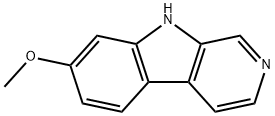 7-メトキシ-9H-ピリド[3,4-b]インドール 化学構造式