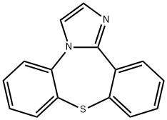ジベンゾ[b,f]イミダゾ[1,2-d][1,4]チアゼピン 化学構造式