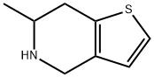 6-甲基-4,5,6,7-四氢噻吩并[3,2-C]吡啶 结构式