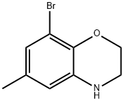 8-BROMO-6-METHYL-3,4-DIHYDRO-2H-BENZO[1,4]OXAZINE Structure