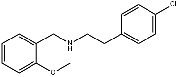 2-(4-クロロフェニル)-N-(2-メトキシベンジル)エタンアミン 化学構造式