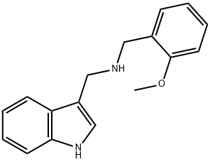 (1H-インドール-3-イルメチル)(2-メトキシベンジル)アミン 化学構造式