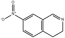 7-NITRO-3,4-DIHYDROISOQUINOLINE 化学構造式