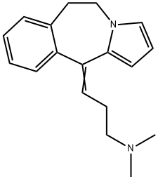 3-(9-chloro-6,11-dihydro-5H-pyrrolo(2,1-B)(3)benzazepin-11-ylidene)-N,N-dimethyl-1-propanamine Struktur